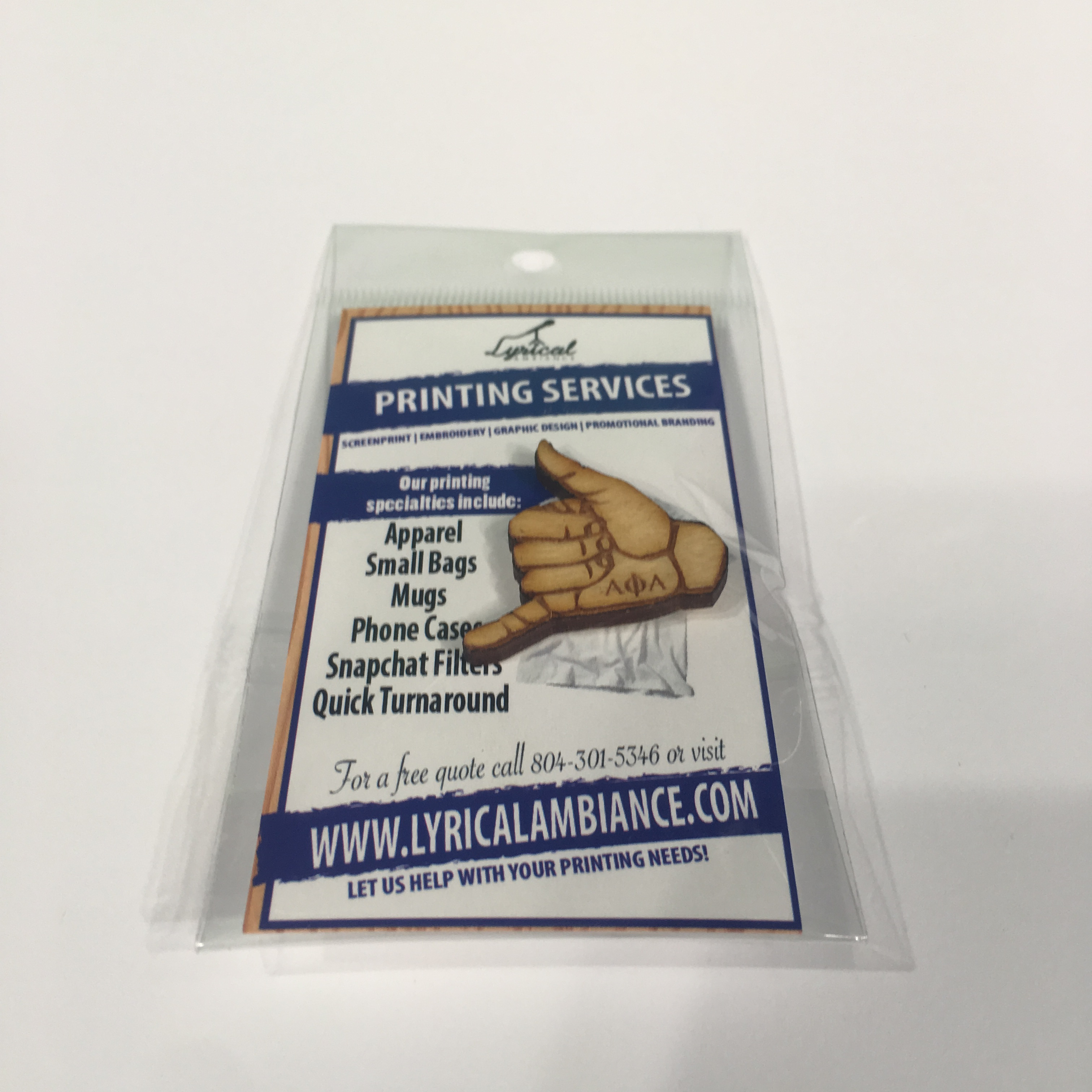 Alpha Phi Alpha Handsign Lapel Pin